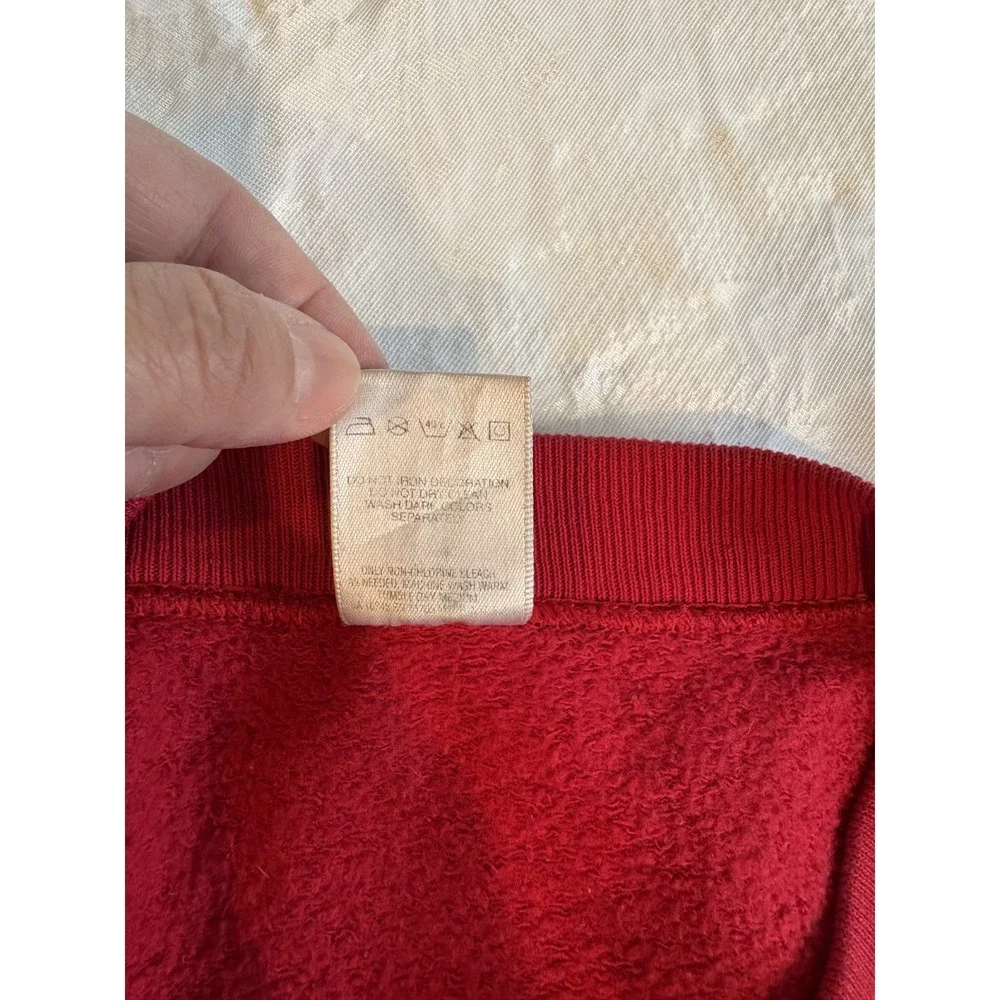Vintage Nike Star Wars Sweater Red Size Large Pullover Storm Trooper Made in USA